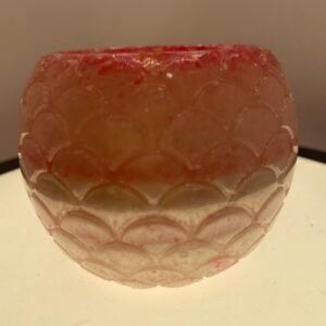Maceta Esférica en Resina  "Piel Rosa"