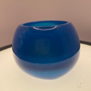 Maceta Esférica en Resina  "Azul Cobalto"